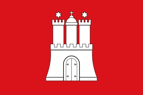 Landesflagge Hamburg