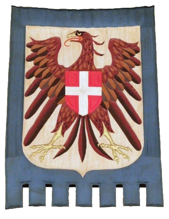Prunkfahne gedruckt