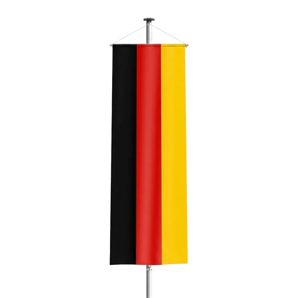 Deutschlandfahne | Bannerfahne (mit einer Stange)